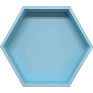 grennn speelbak zeshoek mandigo - pastel blauw - 10x8,5 cm